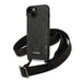 Karl Lagerfeld KLHCP14MSTMK iPhone 14 Plus 6.7’’ hardcase black/black Monogram Plaque Logo Strap - Cell phone cases