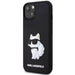 Karl Lagerfeld KLHCP14S3DRKHNK iPhone 14 6.1’’ black/black hardcase Rubber Choupette 3D - Cell phone cases