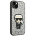Karl Lagerfeld KLHCP14SGFKPG iPhone 14 6.1 ’hardcase silver / silver Glitter Flakes Ikonik - Cell phone cases