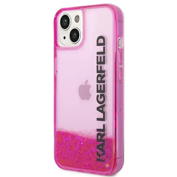 Karl Lagerfeld KLHCP14SLCKVF iPhone 14 6,1’’ różowy/pink hardcase Liquid Glitter Elong - Cell phone cases