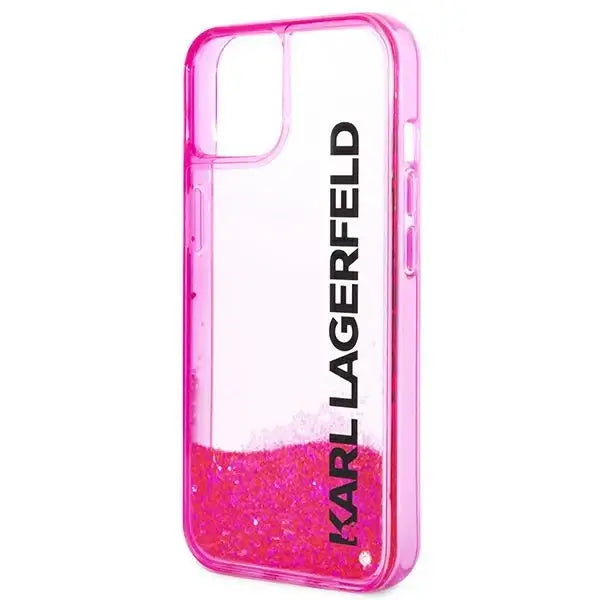 Karl Lagerfeld KLHCP14SLCKVF iPhone 14 6,1’’ różowy/pink hardcase Liquid Glitter Elong - Cell phone cases