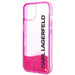Karl Lagerfeld KLHCP14SLCKVF iPhone 14 6,1’’ różowy/pink hardcase Liquid Glitter Elong - Cell phone cases