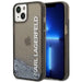 Karl Lagerfeld KLHCP14SLCKVK iPhone 14 6.1 ’black / black hardcase Liquid Glitter Elong - Cell phone cases