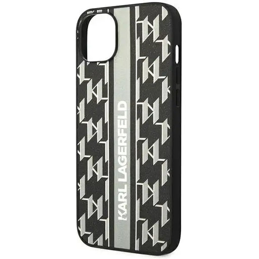 Karl Lagerfeld KLHCP14SPGKLSKG iPhone 14 6.1 ’hardcase gray / gray Monogram Stripe - Cell phone cases