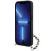 Karl Lagerfeld KLHCP14SSACKLHPG iPhone 14 6.1’’ silver/silver hardcase Saffiano Monogram Chain - Cell phone cases
