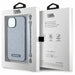 Karl Lagerfeld KLHCP14SSACKLHPG iPhone 14 6.1’’ silver/silver hardcase Saffiano Monogram Chain - Cell phone cases