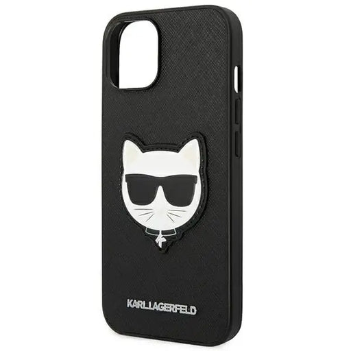 Karl Lagerfeld KLHCP14SSAPCHK iPhone 14 6,1’’ hardcase czarny/black Saffiano Choupette Head Patch - Cell phone cases