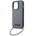 Karl Lagerfeld KLHCP14XSACKLHPG iPhone 14 Pro Max 6.7’’ silver/silver hardcase Saffiano Monogram Chain - Cell phone