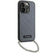 Karl Lagerfeld KLHCP14XSACKLHPG iPhone 14 Pro Max 6.7’’ silver/silver hardcase Saffiano Monogram Chain - Cell phone