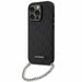 Karl Lagerfeld KLHCP14XSACKLHPK iPhone 14 Pro Max 6.7’’ black/black hardcase Saffiano Monogram Chain - Cell phone cases