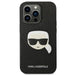 Karl Lagerfeld KLHCP14XSAPKHK iPhone 14 Pro Max 6,7’’ czarny/black hardcase Saffiano Karl’s Head Patch - Cell phone