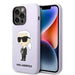 Karl Lagerfeld KLHCP14XSNIKBCU iPhone 14 Pro Max 6.7’’ hardcase purple/purple Silicone Ikonik - Cell phone cases
