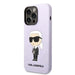 Karl Lagerfeld KLHCP14XSNIKBCU iPhone 14 Pro Max 6.7’’ hardcase purple/purple Silicone Ikonik - Cell phone cases