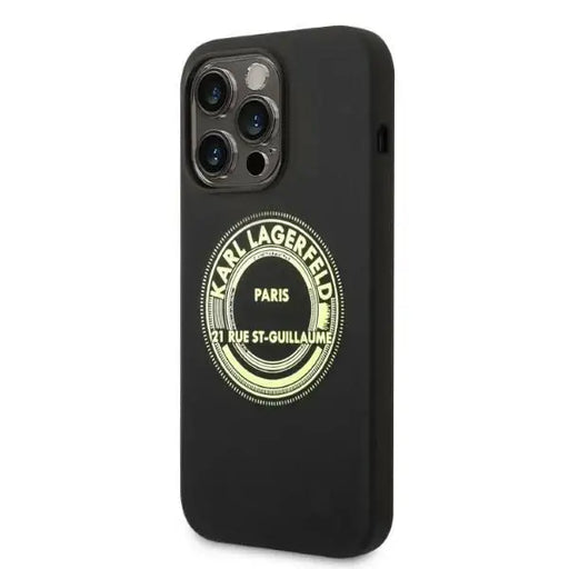 Karl Lagerfeld KLHCP14XSRSGRCK iPhone 14 Pro Max 6.7 ’hardcase black / black Silicone RSG - Cell phone cases