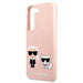 Karl Lagerfeld KLHCS22MSSKCI S22+ S906 hardcase jasno różowy/light pink Silicone Ikonik Karl & Choupette - Cell phone