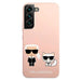 Karl Lagerfeld KLHCS22MSSKCI S22+ S906 hardcase jasno różowy/light pink Silicone Ikonik Karl & Choupette - Cell phone