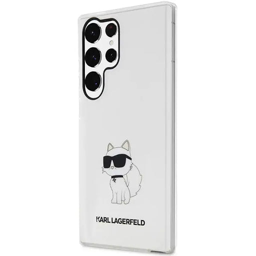 Karl Lagerfeld KLHCS23LHNCHTCT S23 Ultra S918 transparent hardcase Ikonik Choupette - Cell phone cases