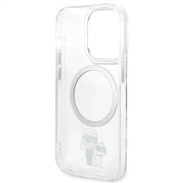 Karl Lagerfeld KLHMP13LHNKCIT iPhone 13 Pro 6.1’’ hardcase transparent Iconic Karl&Choupette Magsafe - Cell phone cases