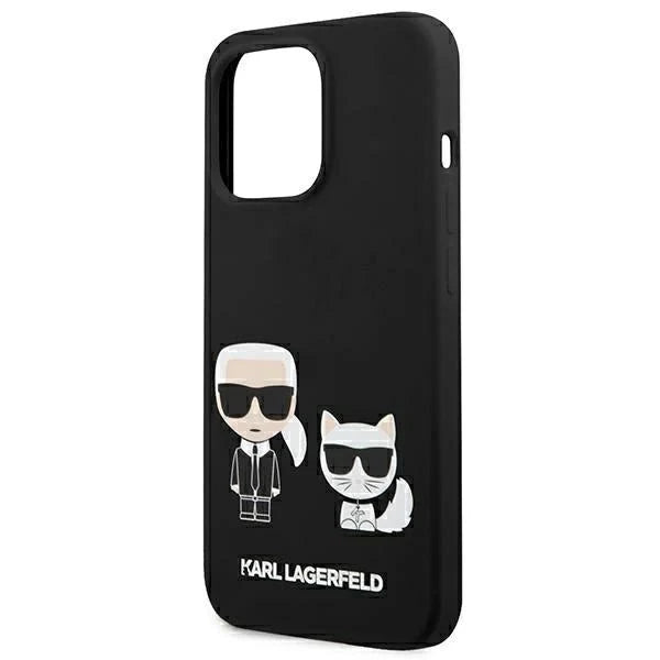 Karl Lagerfeld KLHMP13LSSKCK iPhone 13 Pro / 13 6,1’’ hardcase czarny/black Silicone Karl & Choupette Magsafe - Cell