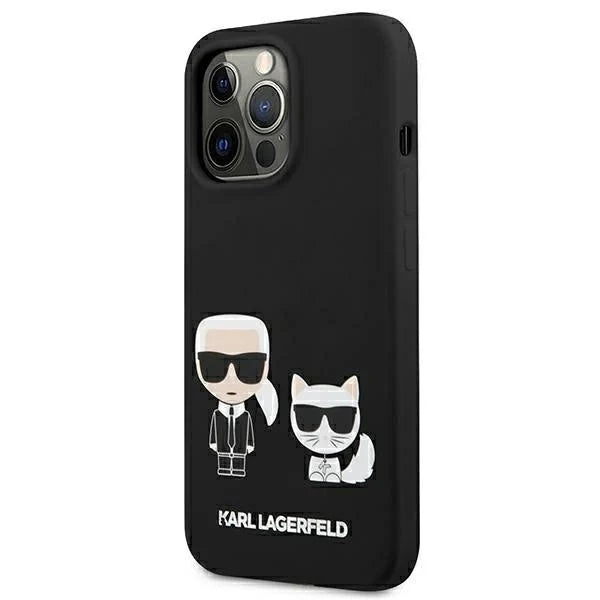 Karl Lagerfeld KLHMP13LSSKCK iPhone 13 Pro / 13 6,1’’ hardcase czarny/black Silicone Karl & Choupette Magsafe - Cell