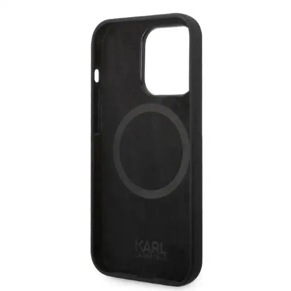 Karl Lagerfeld KLHMP14LSLKHBK iPhone 14 Pro 6.1 ’hardcase black / black Silicone Karl`s Head Magsafe - Cell phone cases