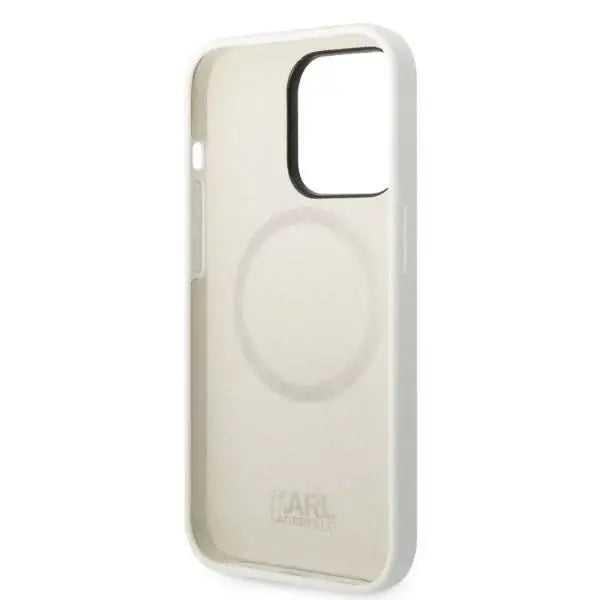 Karl Lagerfeld KLHMP14LSNCHBCH iPhone 14 Pro 6.1’’ hardcase white/white Silicone Choupette MagSafe - Cell phone cases