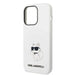 Karl Lagerfeld KLHMP14LSNCHBCH iPhone 14 Pro 6.1’’ hardcase white/white Silicone Choupette MagSafe - Cell phone cases