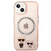 Karl Lagerfeld KLHMP14MHKCP iPhone 14 Plus 6.7 ’hardcase pink / pink Karl & Choupette Aluminum Magsafe - Cell phone
