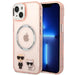 Karl Lagerfeld KLHMP14MHKCP iPhone 14 Plus 6.7 ’hardcase pink / pink Karl & Choupette Aluminum Magsafe - Cell phone
