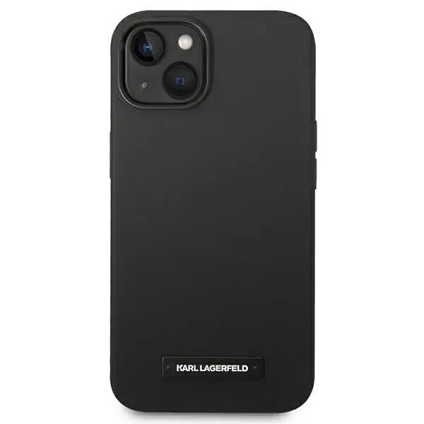Karl Lagerfeld KLHMP14SSLMP1K iPhone 14 6,1’’ hardcase czarny/black Silicone Plaque Magsafe - Cell phone cases