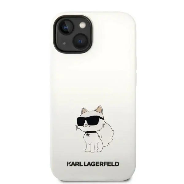 Karl Lagerfeld KLHMP14SSNCHBCH iPhone 14 6.1’’ hardcase white/white Silicone Choupette MagSafe - Cell phone cases