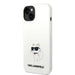 Karl Lagerfeld KLHMP14SSNCHBCH iPhone 14 6.1’’ hardcase white/white Silicone Choupette MagSafe - Cell phone cases
