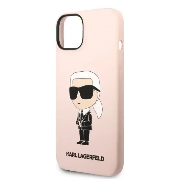 Karl Lagerfeld KLHMP14SSNIKBCP iPhone 14 6.1’’ hardcase pink/pink Silicone Ikonik Magsafe - Cell phone cases