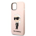 Karl Lagerfeld KLHMP14SSNIKBCP iPhone 14 6.1’’ hardcase pink/pink Silicone Ikonik Magsafe - Cell phone cases
