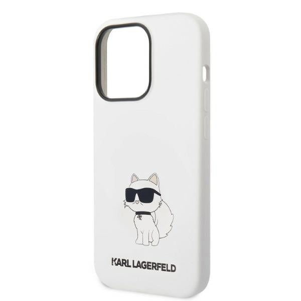 Karl Lagerfeld KLHMP14XSNCHBCH iPhone 14 Pro Max 6.7’’ hardcase white/white Silicone Choupette MagSafe - Cell phone
