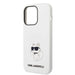 Karl Lagerfeld KLHMP14XSNCHBCH iPhone 14 Pro Max 6.7’’ hardcase white/white Silicone Choupette MagSafe - Cell phone