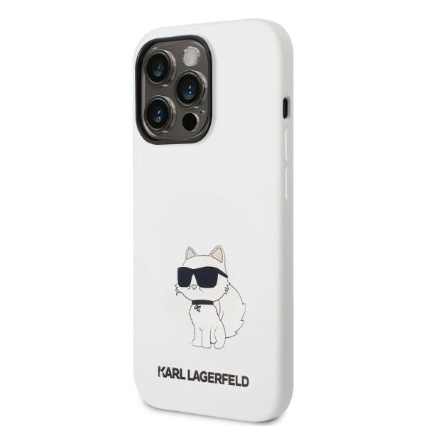 Karl Lagerfeld KLHMP14XSNCHBCH iPhone 14 Pro Max 6.7’’ hardcase white/white Silicone Choupette MagSafe - Cell phone