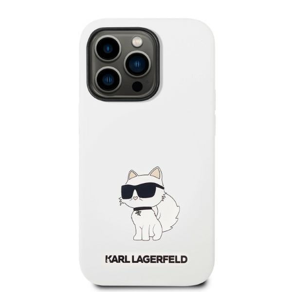 Karl Lagerfeld KLHMP14XSNCHBCH iPhone 14 Pro Max 6.7’’ hardcase white/white Silicone Choupette MagSafe - Cell phone
