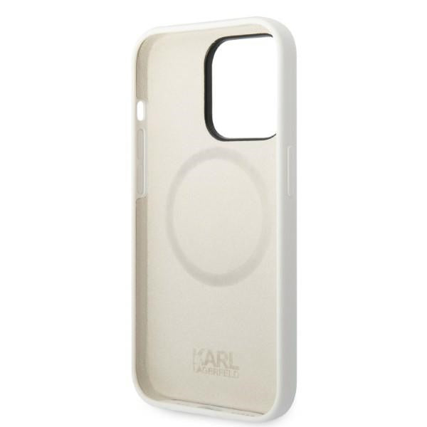 Karl Lagerfeld KLHMP14XSNCHBCH iPhone 14 Pro Max 6.7’’ hardcase white/white Silicone Choupette MagSafe - Cell phone