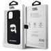Karl Lagerfeld KLHMP15SSKHPPLK iPhone 15 6.1’’ black/black hardcase Silicone Karl Head Print MagSafe - Cell phone cases