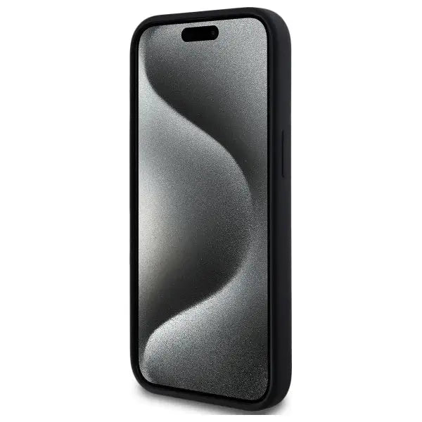 Karl Lagerfeld KLHMP15SSKHPPLK iPhone 15 6.1’’ black/black hardcase Silicone Karl Head Print MagSafe - Cell phone cases