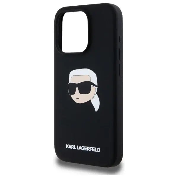 Karl Lagerfeld KLHMP15XSKHPPLK iPhone 15 Pro Max 6.7’’ black/black hardcase Silicone Karl Head Print MagSafe - Cell