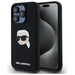 Karl Lagerfeld KLHMP15XSKHPPLK iPhone 15 Pro Max 6.7’’ black/black hardcase Silicone Karl Head Print MagSafe - Cell