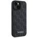 Karl Lagerfeld Leather Monogram Metal Logo case for iPhone 15 / 14 / 13 - black - Cell phone cases