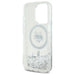 Karl Lagerfeld Liquid Glitter Choupette Head Magsafe Case for iPhone 16 Pro Max - Clear - Cell phone cases