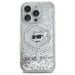 Karl Lagerfeld Liquid Glitter Choupette Head Magsafe Case for iPhone 16 Pro Max - Clear - Cell phone cases