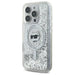 Karl Lagerfeld Liquid Glitter Choupette Head Magsafe Case for iPhone 16 Pro Max - Clear - Cell phone cases