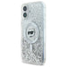 Karl Lagerfeld Liquid Glitter Choupette Head Magsafe iPhone 16 Case - Clear - Cell phone cases and covers<<<HurtelXML