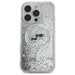 Karl Lagerfeld Liquid Glitter Karl & Choupette Head Magsafe iPhone 16 Pro Case - Clear - Cell phone cases