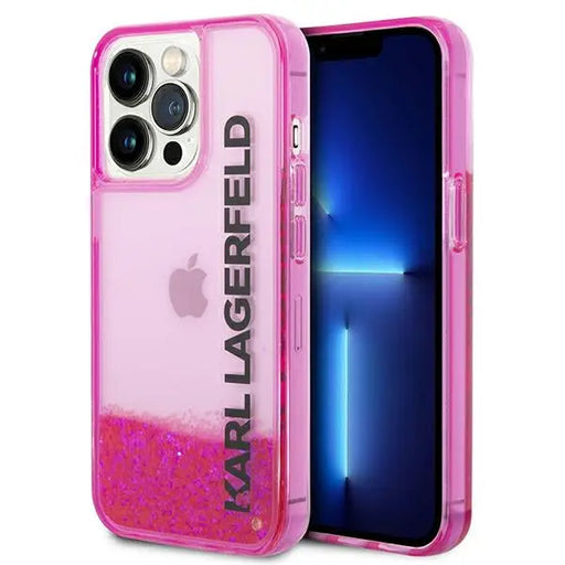 Karl Lagerfeld Liquid Glitter Elong Case for iPhone 14 Pro - Pink - Cell phone cases and covers<<<HurtelXML